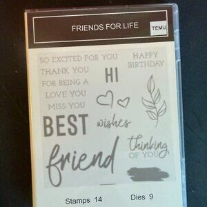 Temu Stamps and Dies Friends for Life